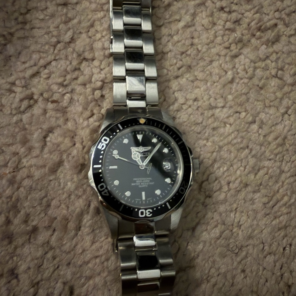 Invicta Silver Stainless Steel Watch Caseback